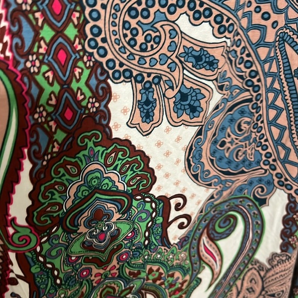 NEW Soma Soft Halter tie midi bra dress Multicolor Paisley Halter Dress size M - Picture 4 of 11